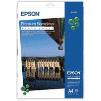 Epson Premium Semigloss Photo Paper. A4 (20 Sheet). 251g/m (C13S041332)